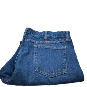 Hustler Jeans 42 X 30 Blue Relaxed Fit FivePocket Design Denim Vintage Casual